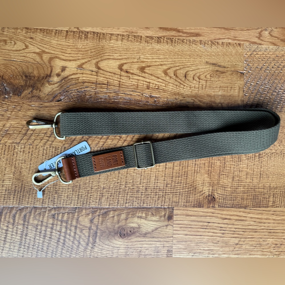 Portland Leather Olive Green Bag Strap